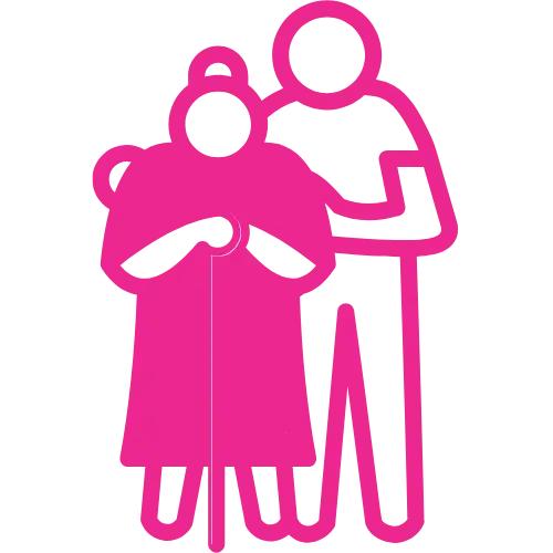 Care Workers icon (pink)